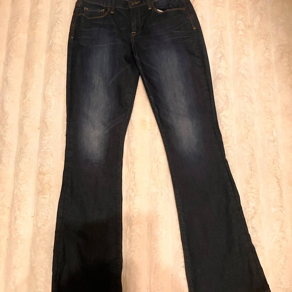 LUCKY Brand Sofia Boot Cut Jeans for Women 10 / 30 Dark Indigo Blue